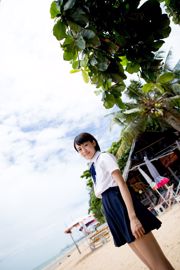 Nishino Koharu "Schuluniform am Meer + Badeanzug mit hoher Gabel" [Minisuka.tv]