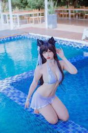 [Net Red COSER] Populair Coser Nizo Nisa - Canine's Dependent Blue Atago Swimsuit