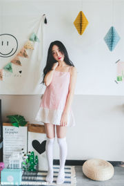 [หนังแมวเหมียว] VOL.406 Xiaolu Sake Pink Skirt B&B