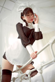 [ภาพ COSER คนดังทางอินเทอร์เน็ต] Zhou Ji เป็นกระต่ายน่ารัก - สาวใช้แว่น