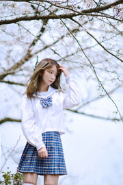 [COS phúc lợi] Cô gái dễ thương Fushii_ Haitang - dưới gốc cây anh đào