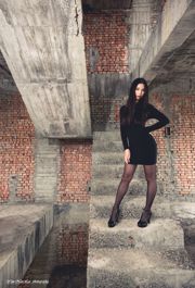 [Taiwanees model] Jenny "Black Silk Outside Shooting"
