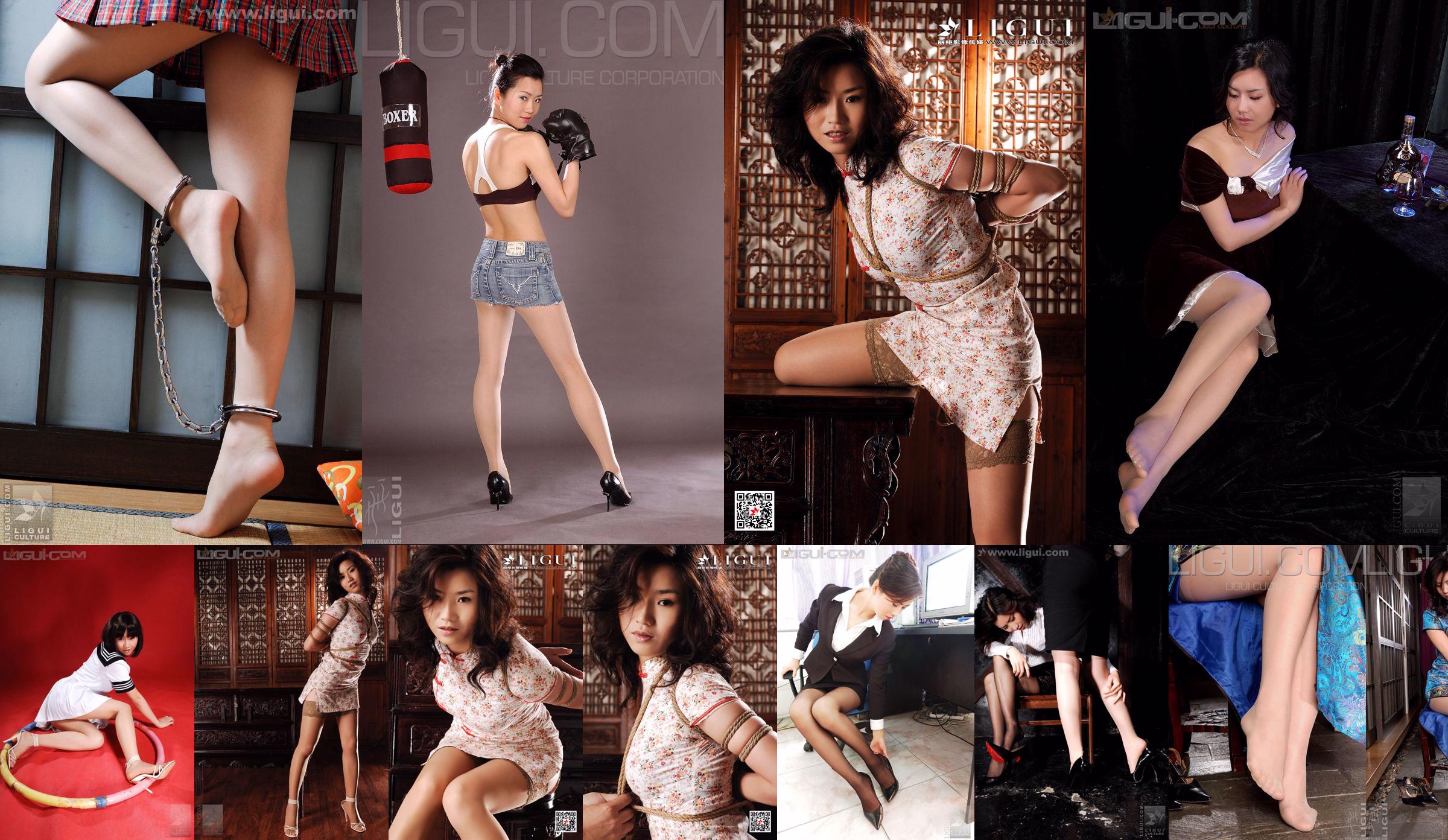 Model Yumi "Malaikat Natal Jatuh" [丽 柜 美 ​​束 LiGui] Gambar Foto Kaki Sutra No.f0bf47 Halaman 1