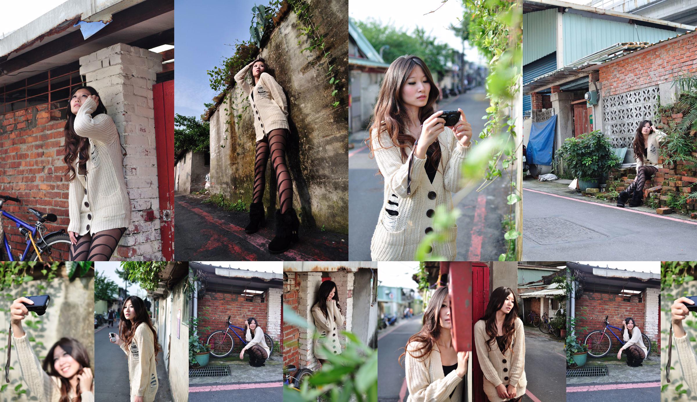 La modella taiwanese Pink "Outside the Street of Yongchun" No.7ec002 Pagina 1