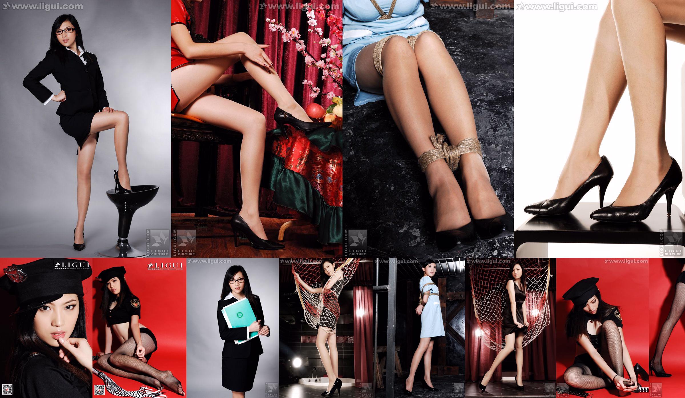 Model Left Left "Perfect Seductive Foot with Honorable Identity" [丽柜 LiGui] Photo of beautiful legs and jade feet No.1508fb Page 3