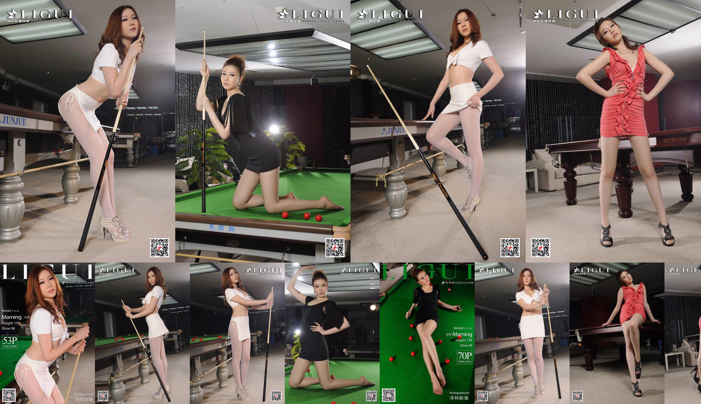 Người mẫu Mã Minh "Bai Si Uniform Billiard Girl" [Ligui Ligui] No.0d58f8 Trang 1