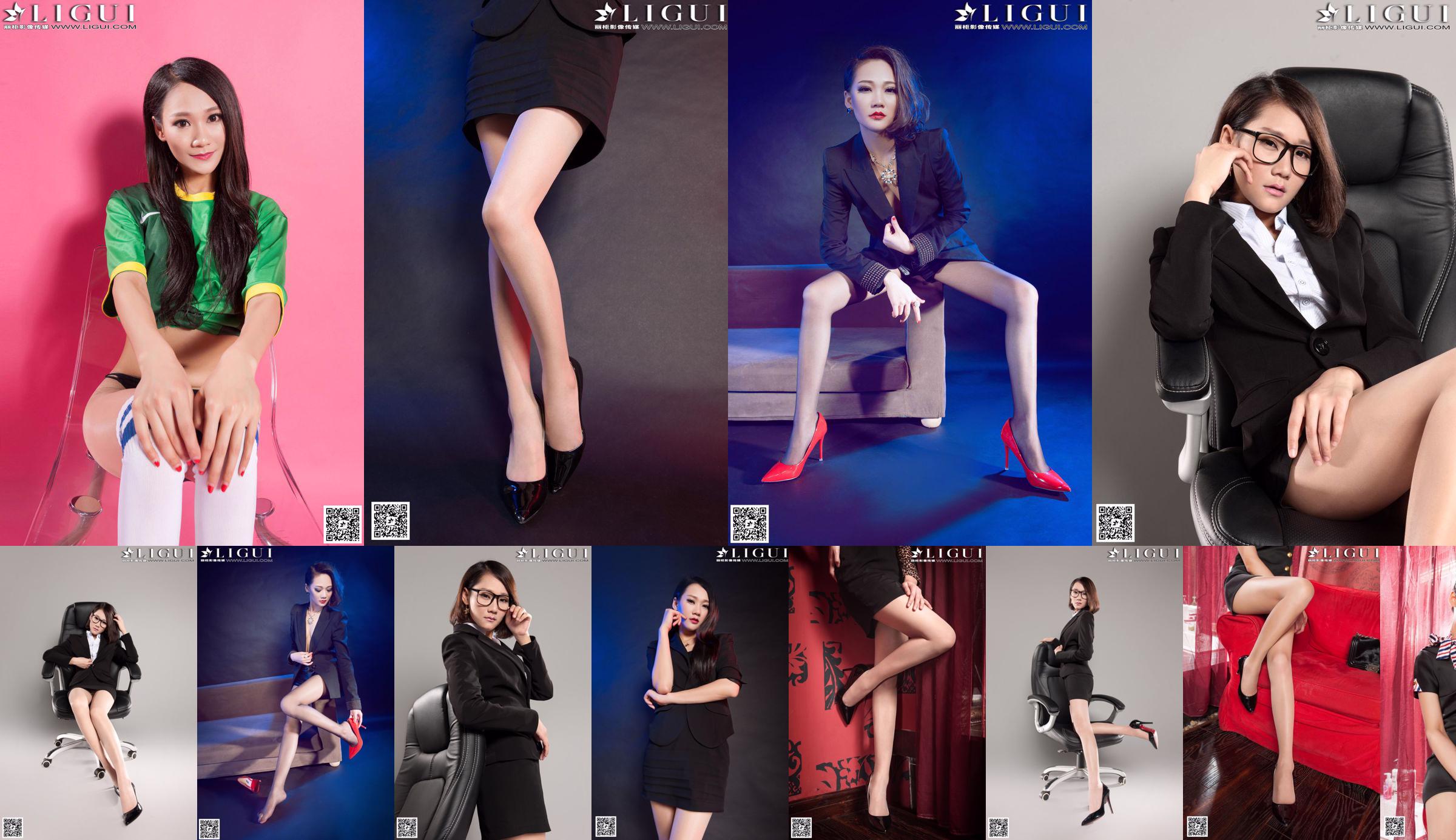 [丽 柜 LiGui] Модель Мэнди: "Профессиональная одежда на высоких каблуках из шелка" Полная коллекция фотографий красивых ног и нефритовых ступней. No.1f2f6c Страница 1