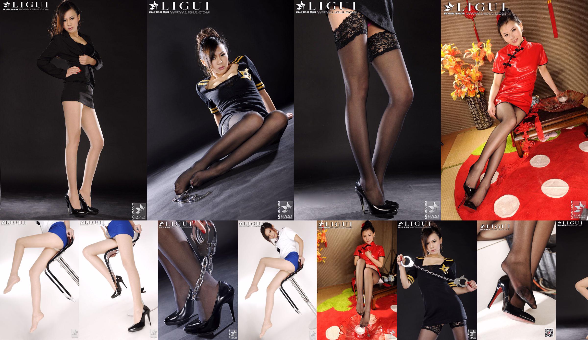 モデルソフィー「魅惑的な黒い絹の脚」[丽柜LiGui]美しい脚と翡翠の足写真写真 No.f433de ページ1