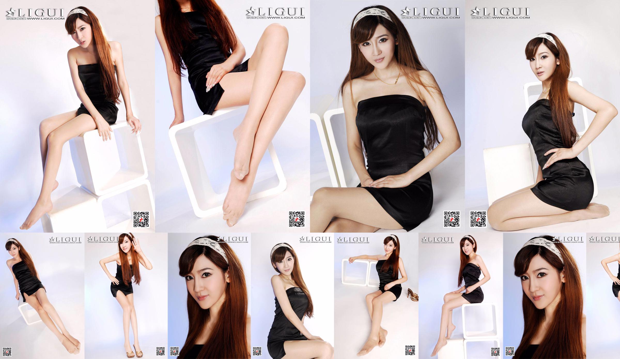Model Liu Weiwei "Beautiful Legs and Jade Feet" [丽柜Ligui] No.31997c Page 1