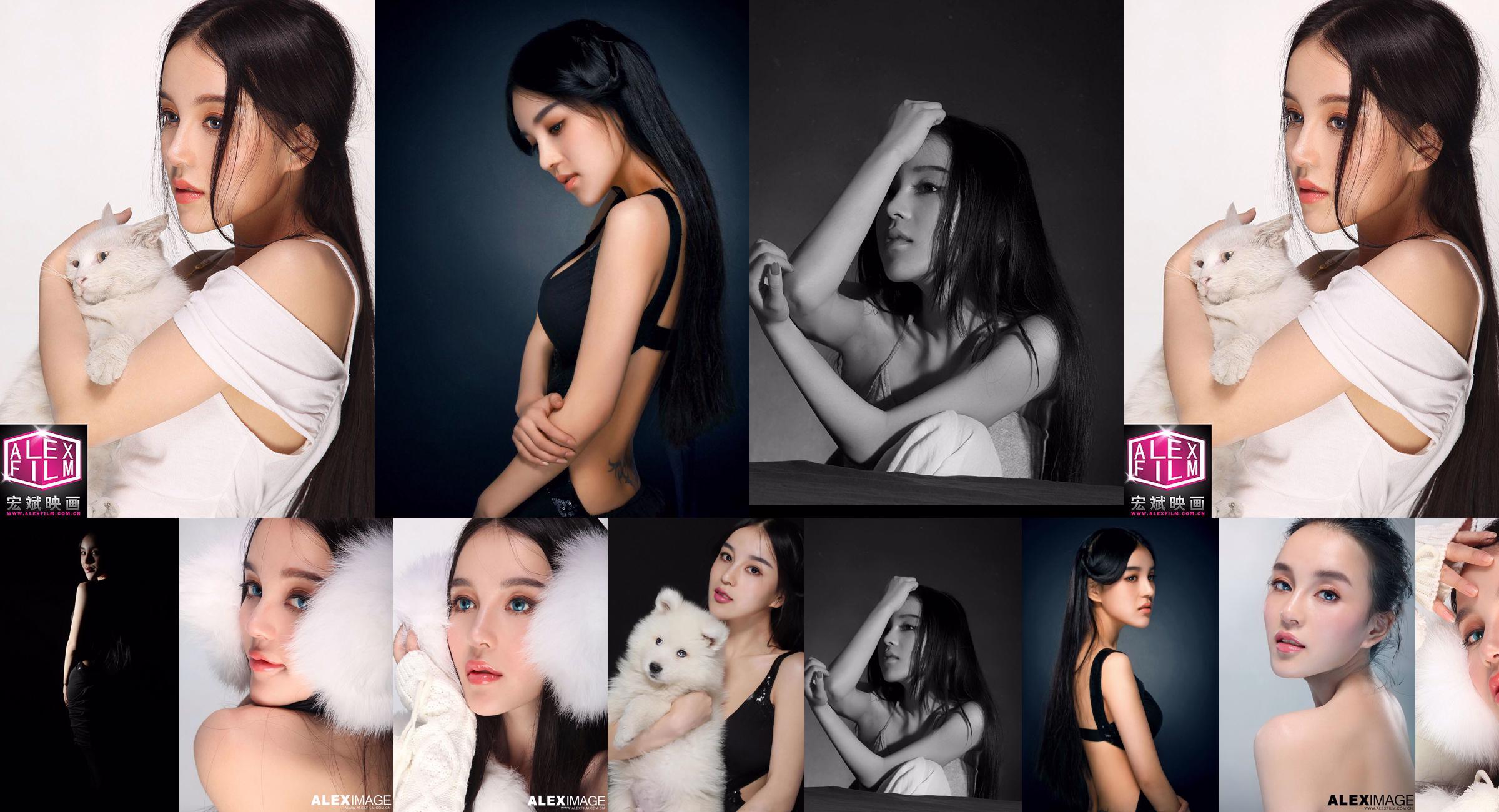 Foto de estúdio da modelo mestiça de beleza Shi Yiyi No.6a86f8 Página 1