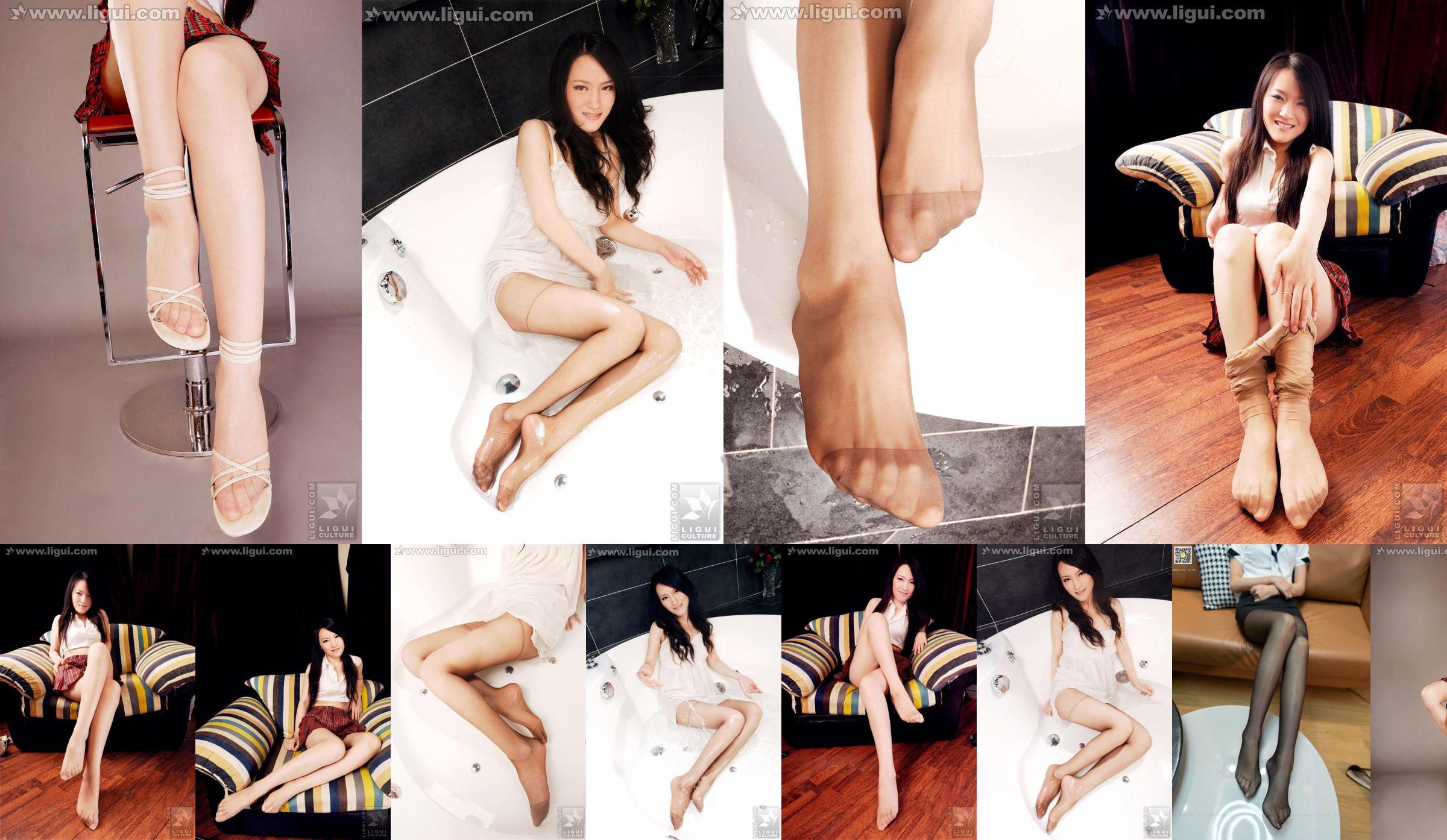 Model Wen Ting "Pure and Beautiful Feet" [丽柜LiGui] Silk Foot Photo Picture No.248072 Page 10