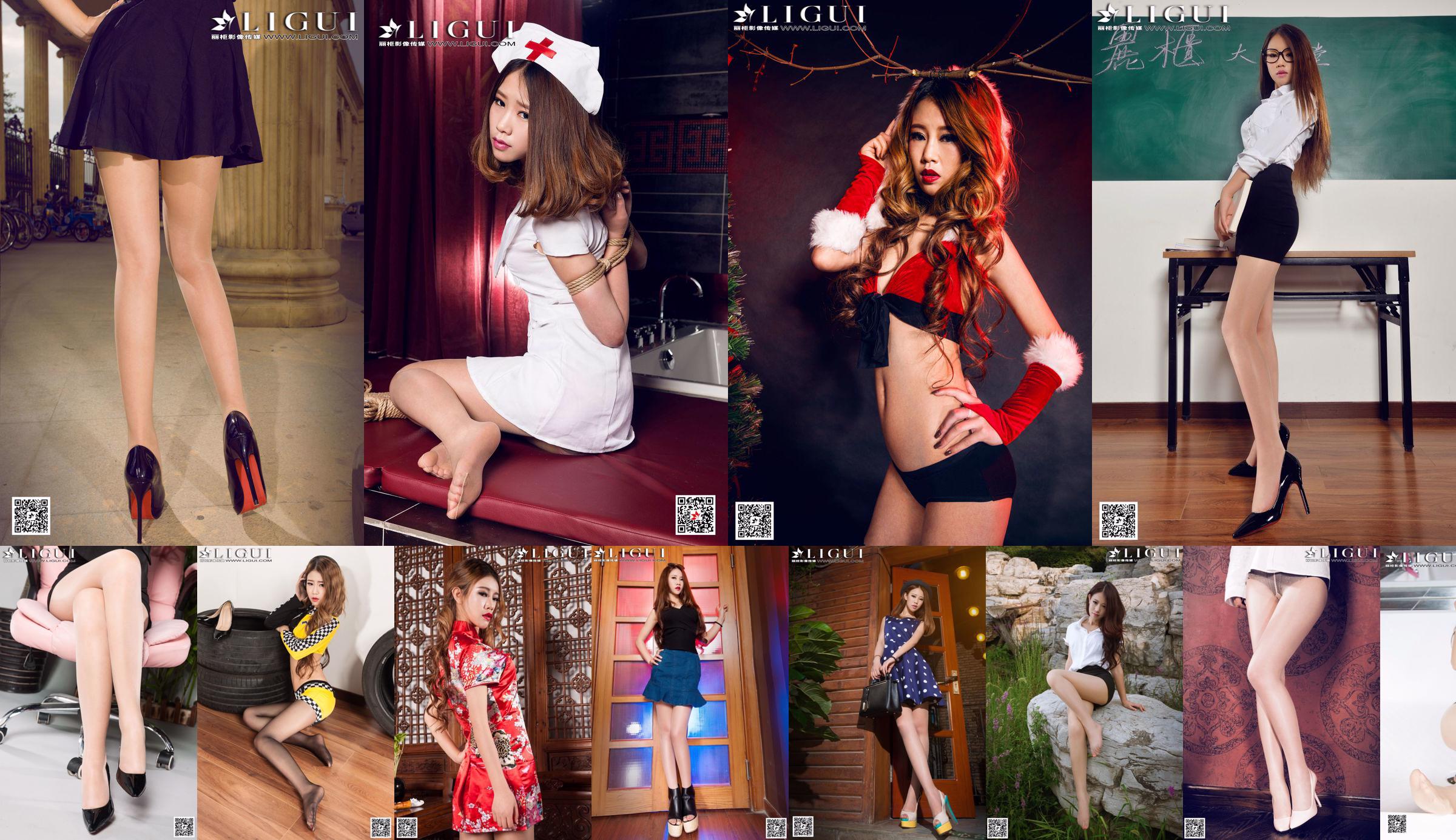 [丽 柜 贵 足 LiGui] Model Yuhan "Street Fashion Miniskirt Girl" kaki indah dan gambar foto kaki giok No.2767b8 Halaman 2