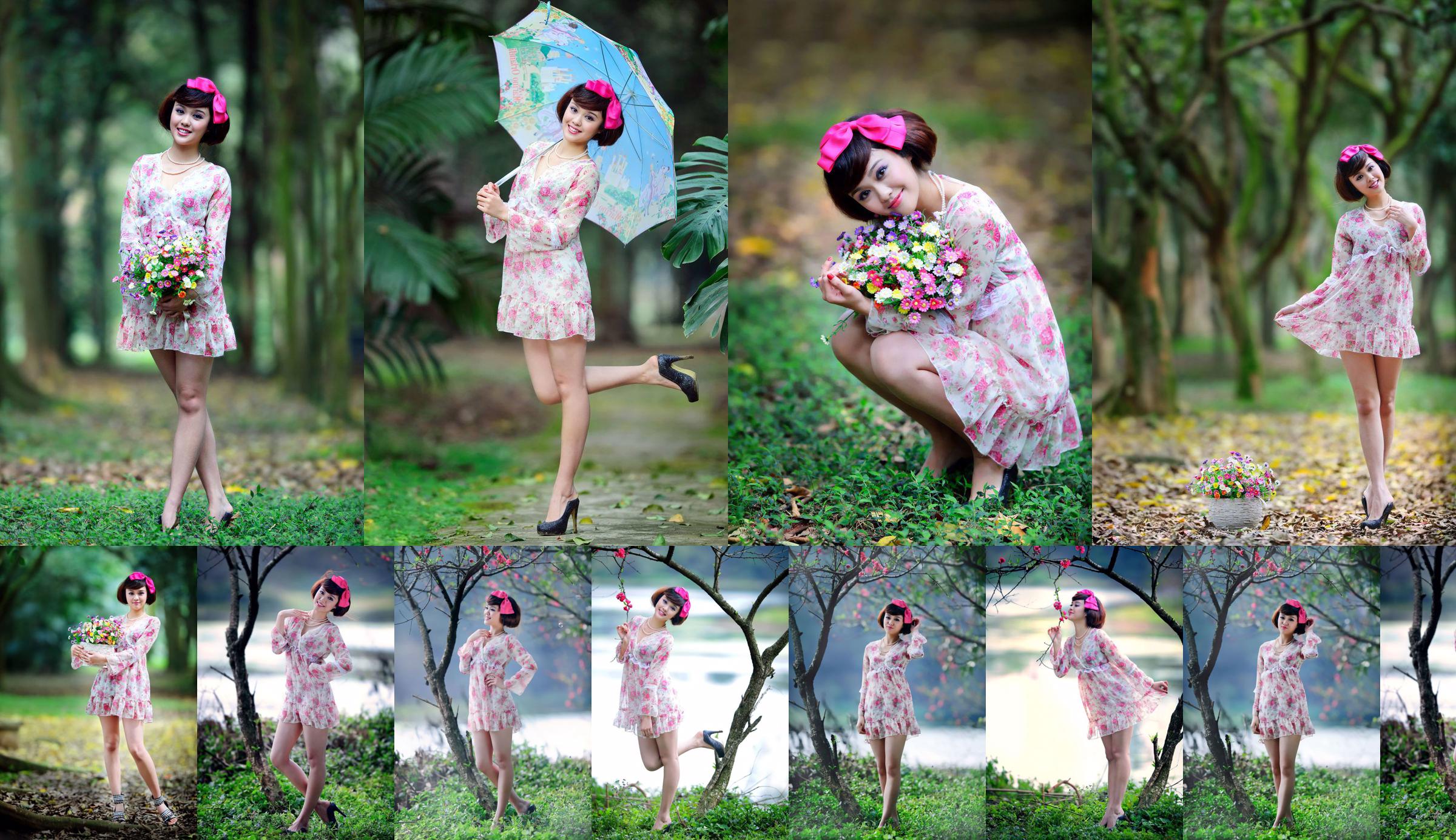 대만 소녀 Yin Zhi "아름다운 컬러 드레스의 외부 촬영" No.b8d093 페이지 10