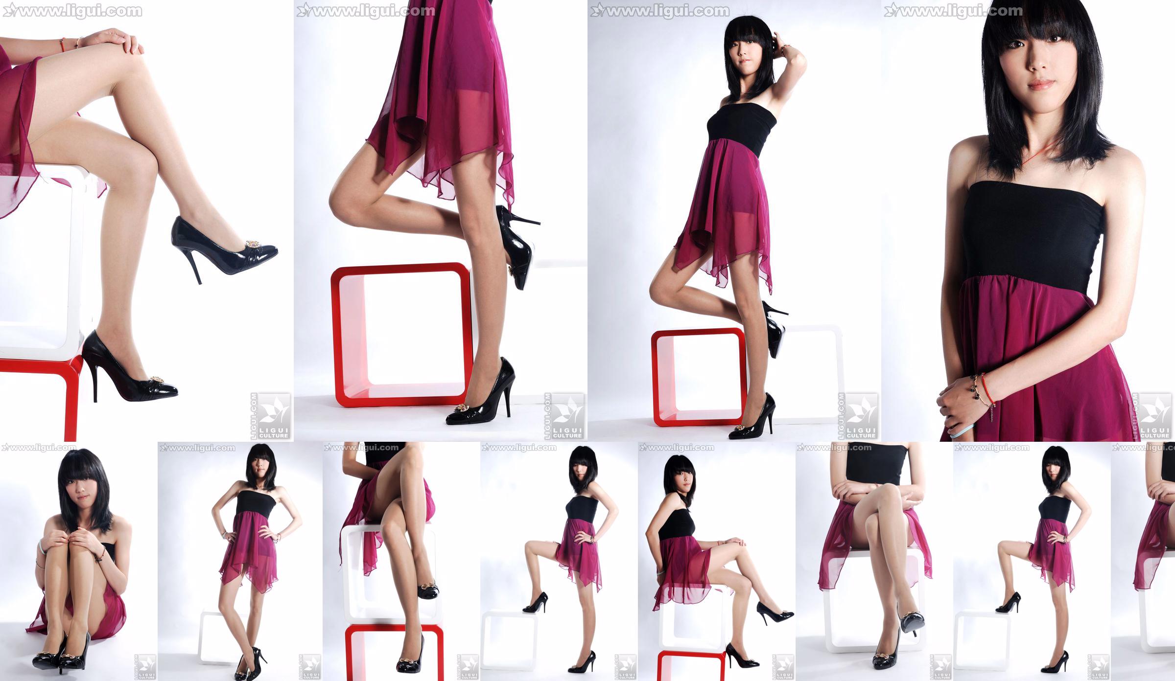 Modelo Lu Yingmei "Top Visual Blockbuster de salto alto" [丽 柜 LiGui] Foto de belas pernas e pés de jade No.ab9421 Página 3