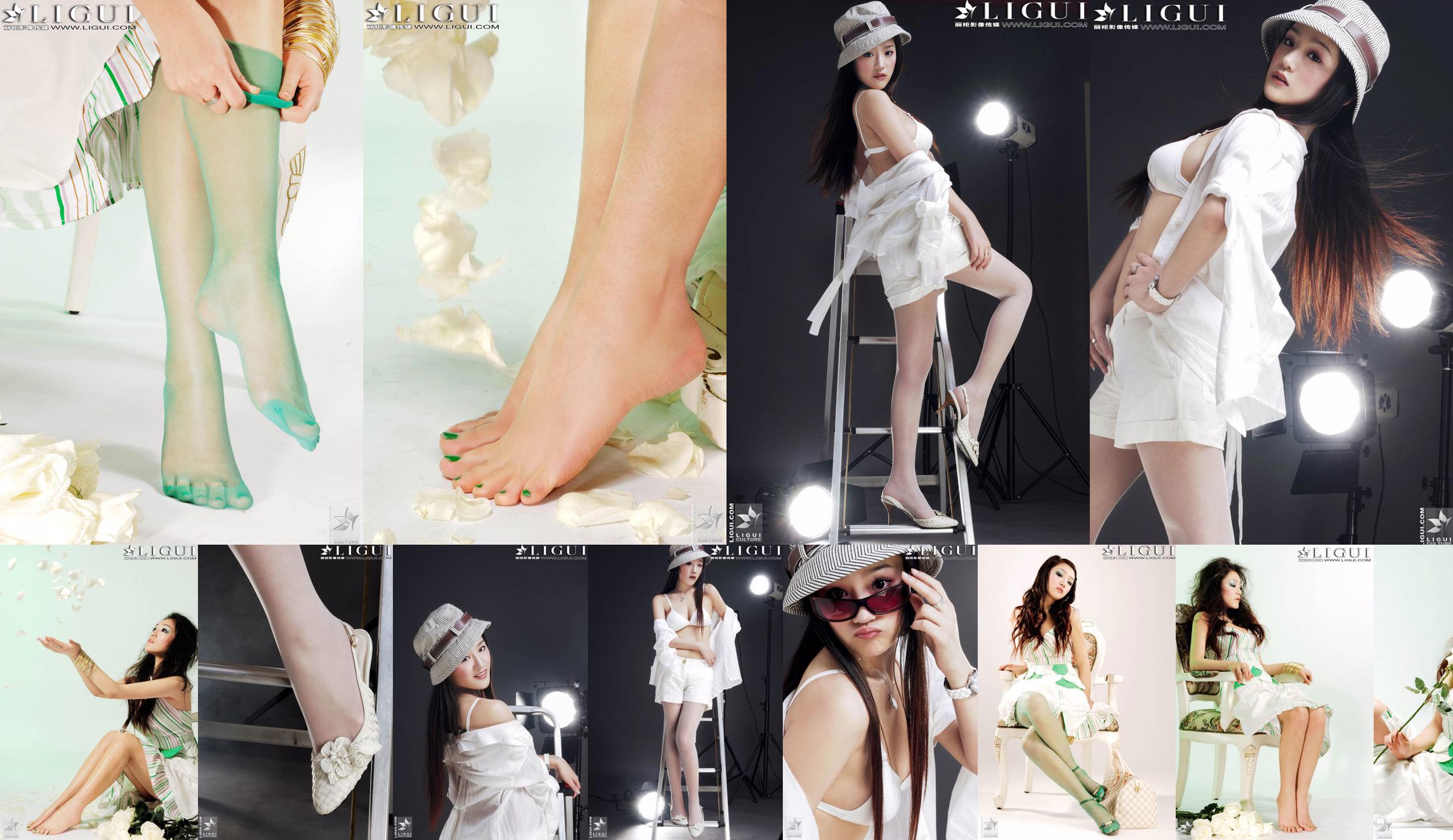 [丽 柜 贵 pé LiGui] Foto "Fashionable Foot" do modelo Zhang Jingyan de belas pernas e pés de seda No.bd905d Página 3