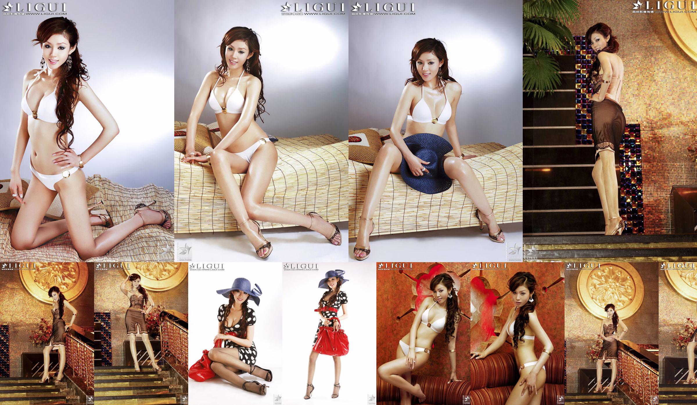 [丽 柜 LiGui] Foto "Bikini + vestito" della modella Yao Jinjin Gambe bellissime e piedi setosi No.699318 Pagina 1