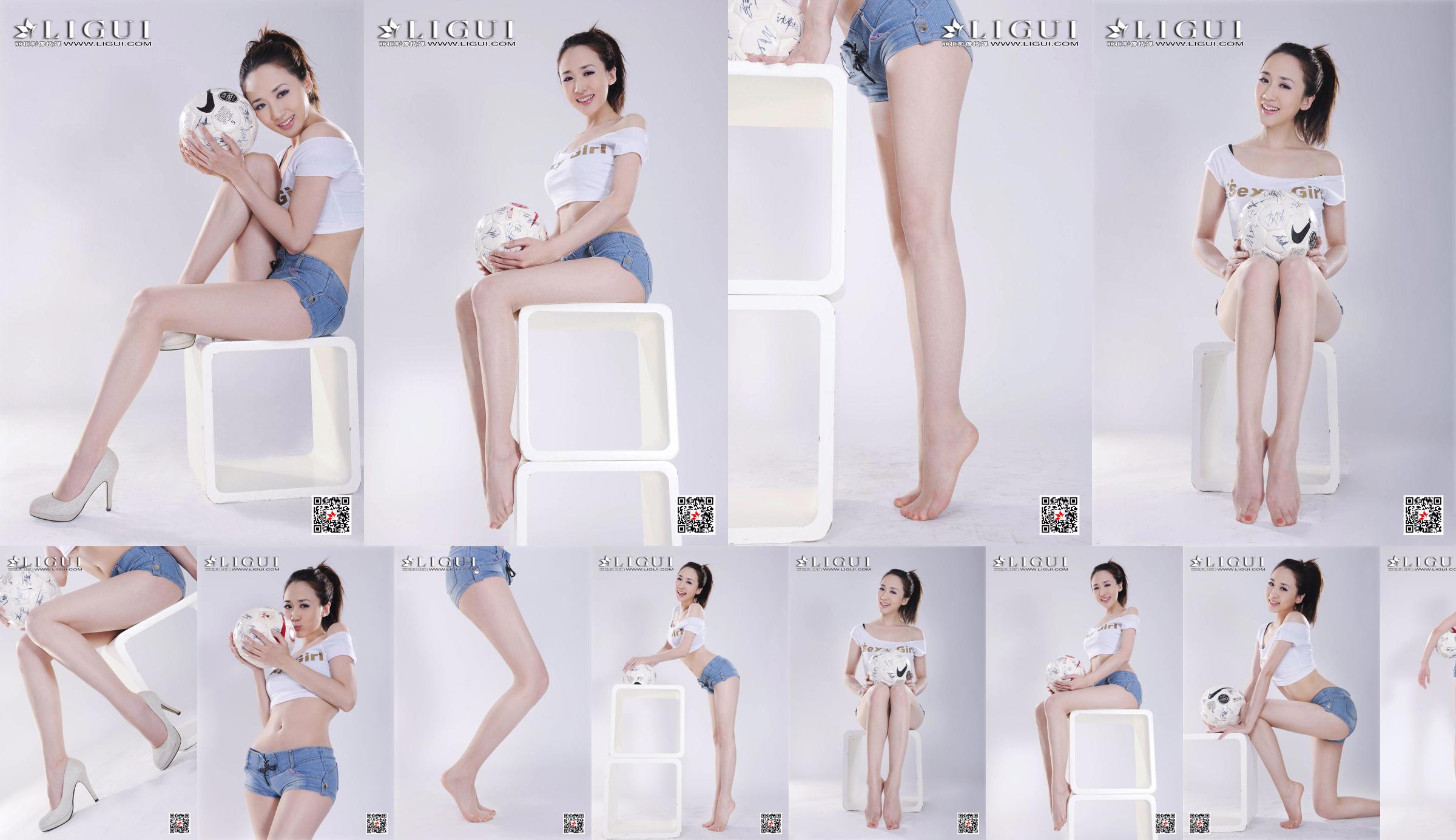 Modello Qiu Chen "Super Short Hot Pants Football Girl" [LIGUI] No.49f0aa Pagina 28
