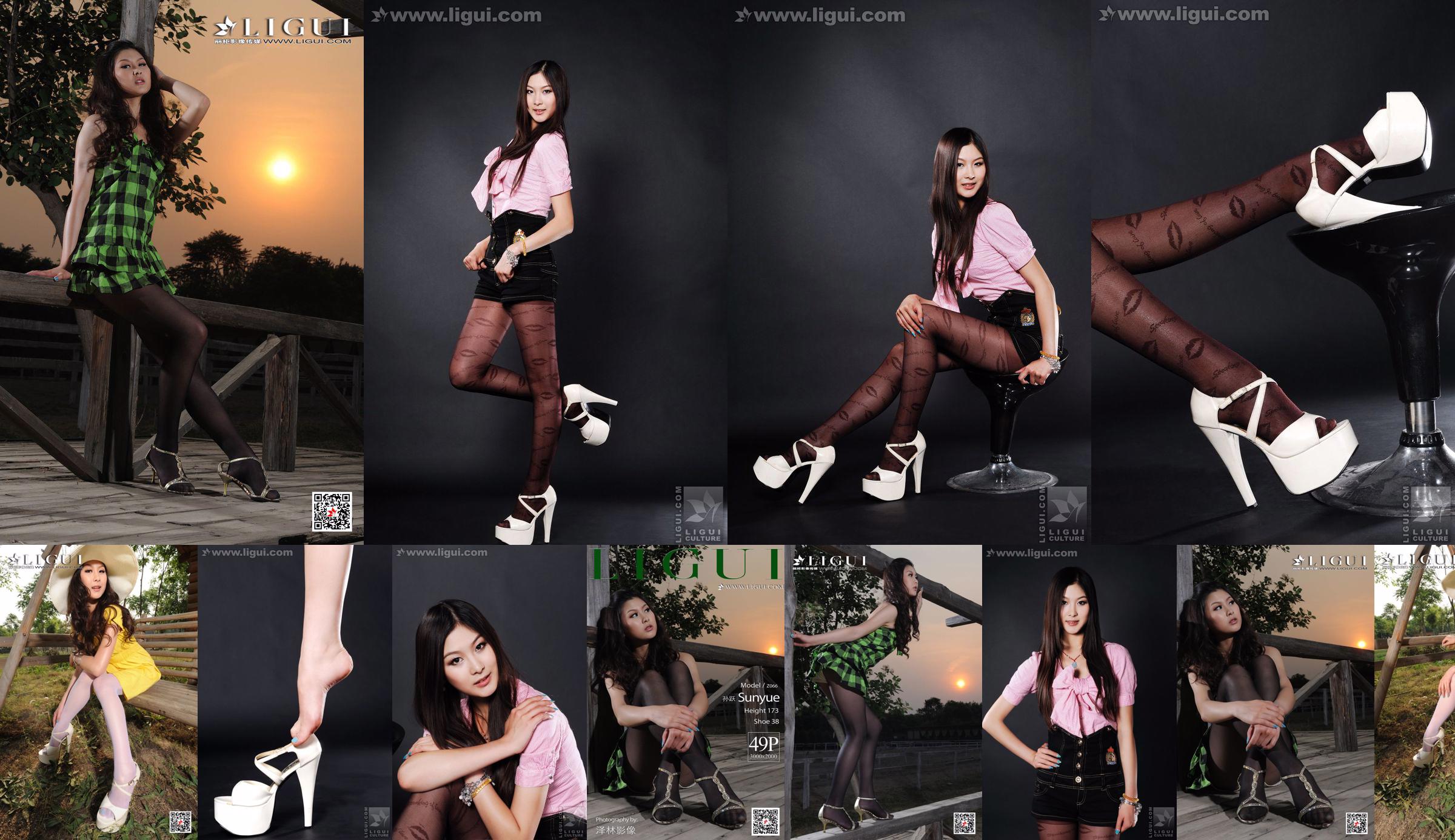 Modelo Sun Yue "Meias sensuais e glamorosas" [丽 柜 LiGui] Foto de belas pernas e pé de jade No.abcf10 Página 28