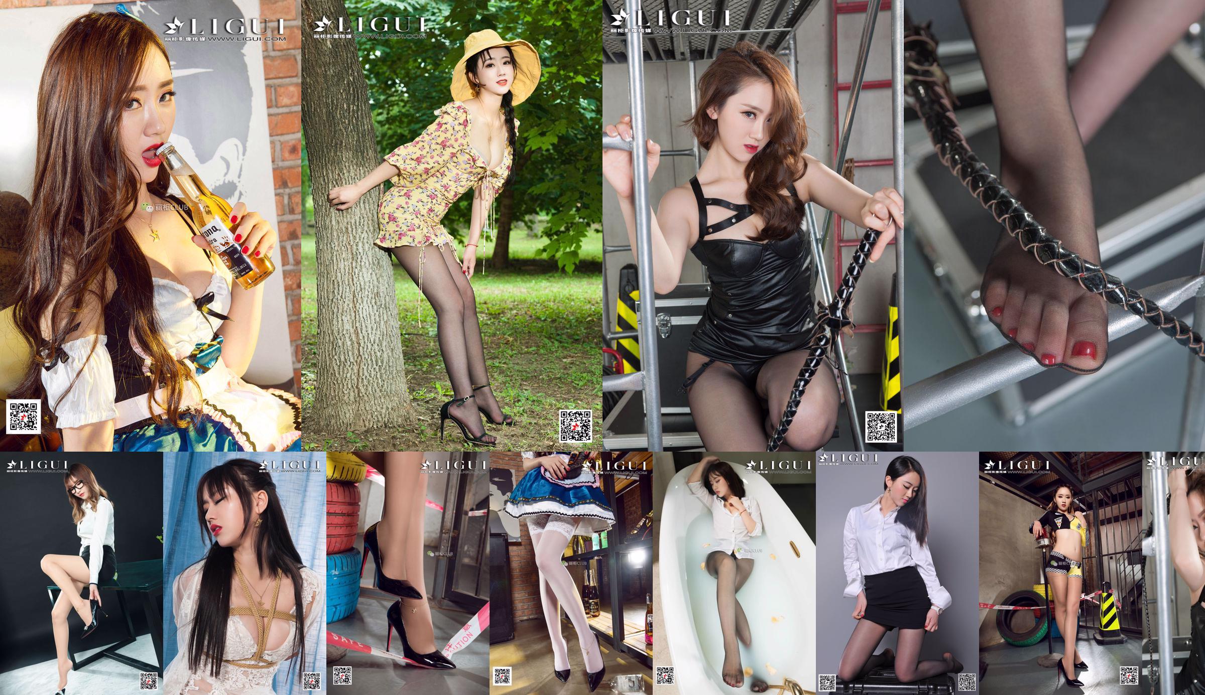Người mẫu Ranran & Wen Rui "Sự cám dỗ của những nữ sinh song sinh với đôi chân lụa" [Ligui Ligui] No.9e8aba Trang 31